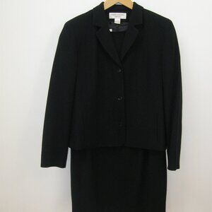 Jones New York women VTG black dress suit SZ 16